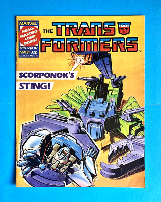 TRANSFORMERS #131 (VOL 1)  MARVEL UK COMIC  19th SEP 1987  VG  1ST PRINT