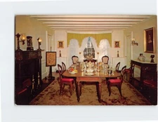 Postcard Victorian Dining Room Raynham Hall Long Island New York USA