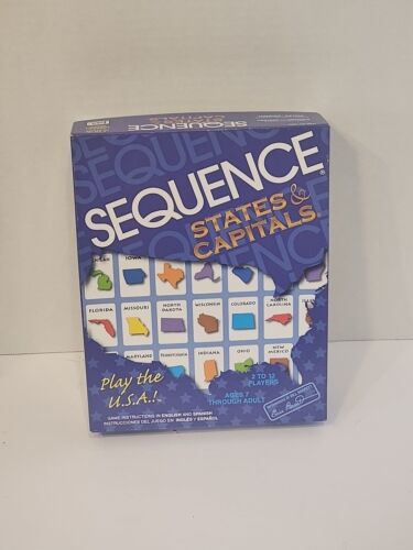 Sequence States & Capitals Board Game JAX LTD 2006 - 100% Complete - PreOwned  - 第 1/2 張圖片