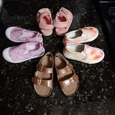 Lightly Used Cat Jack Toddlers Girls Shoes /Sandals Lot Size 7