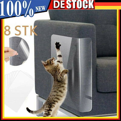 8x Sofa Kratzschutz Katze Anti-Kratz-Möbelschutz Katzen Couch Schutz Protect DE