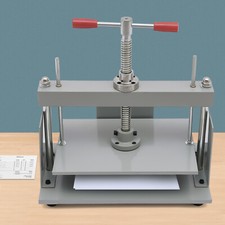 Flachdrücken Maschine Buchbinder Buchbinderpresse für Papier A4 + BalanceLeiste