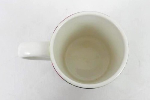 Lote De 2 Fib Burton Cerámica Tazas Café Verde Floral Rosa Lavado a Mano - Imagen 3 de 5