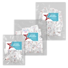 PackFreshUSA Mason Jar OXYGEN ABSORBER COMBO 25 x 50cc, 25 x 100cc, 25 x 300cc