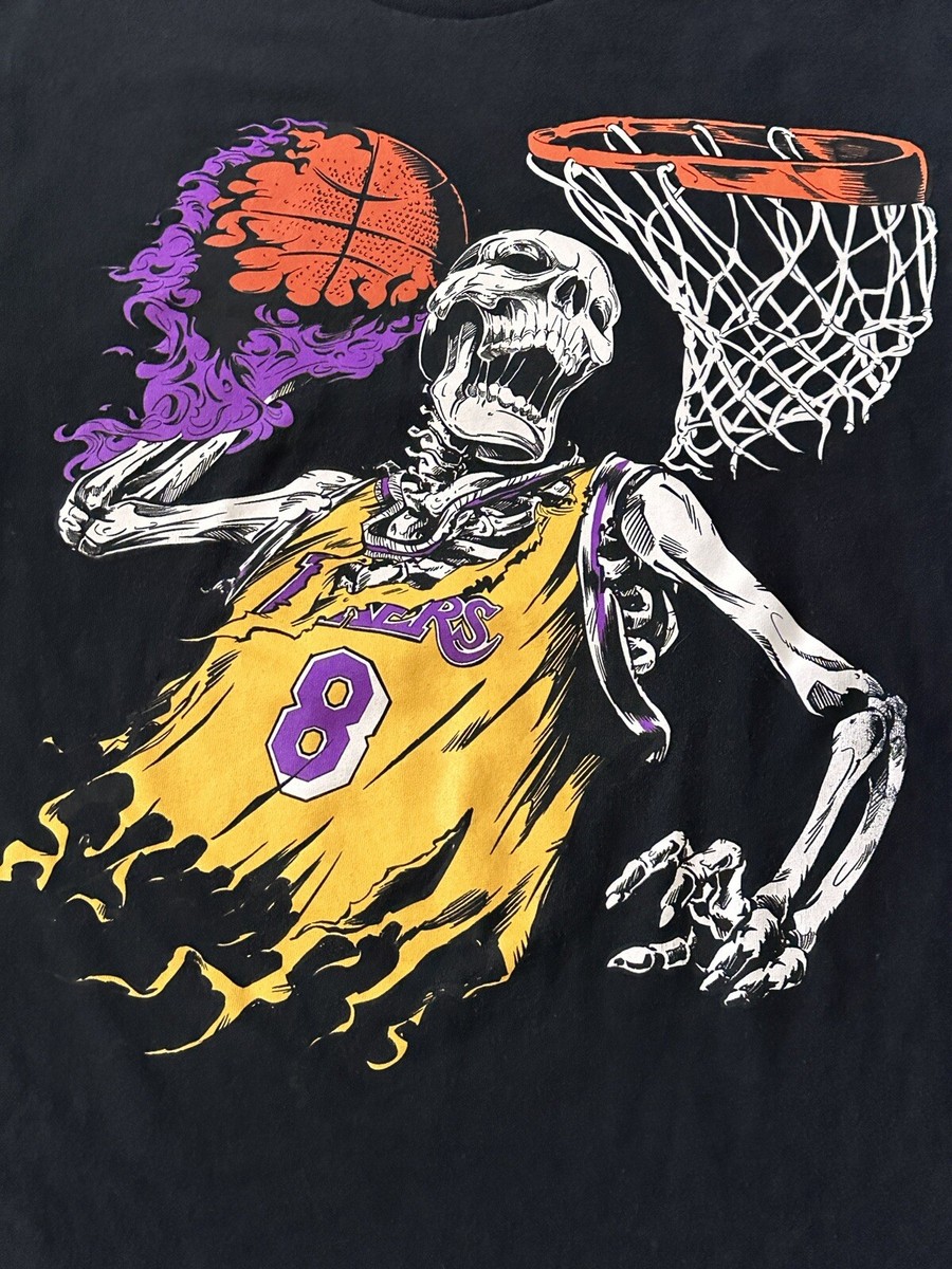 Kobe Bryant Men's Medium T Shirt #8 Jersey LA Lakers Black