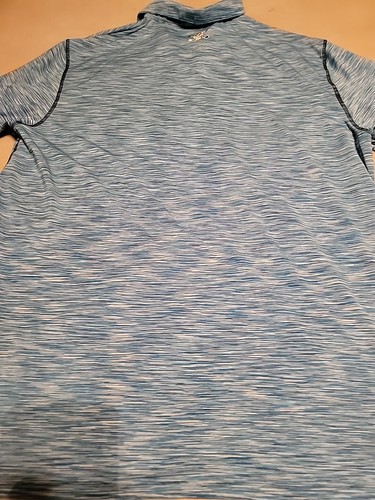Tattoo Golf Epic Collection Men's XL Blue 1/4 Zip Polo Performance Shirt Skull - Picture 7 of 8
