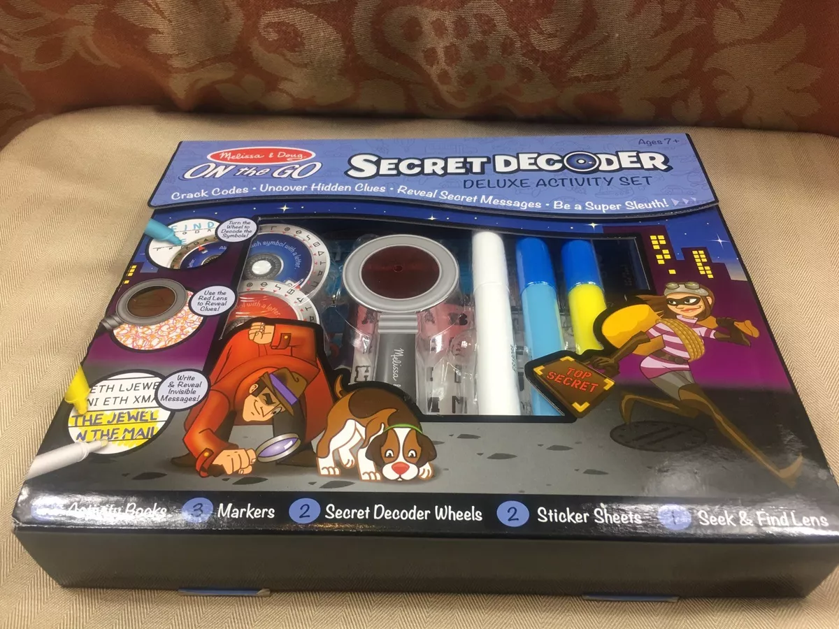 Melissa & doug on the go secret decoder deluxe activity set outlet