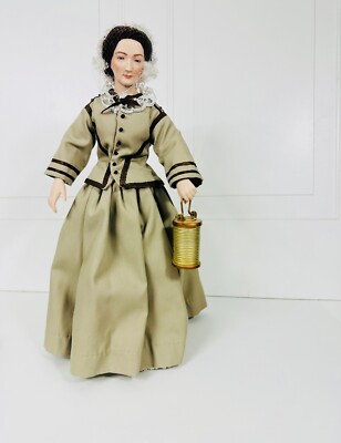 Florence Nightingale Nurse Doll-US HISTORICAL SOCIETY-RARE-17'' With Stand