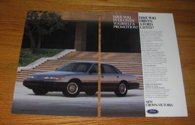 1992 Ford Crown Victoria Car Ad - Have you ever given yourself a promotion?
