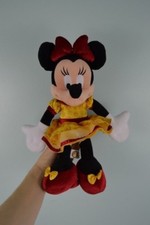 Disney Minnie Mouse Plush Stuffed Animal Toy 40th Anniversary Yellow Red Gold