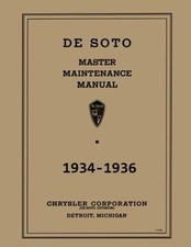 1934-1936 Desoto All Models Factory Shop Service Manual