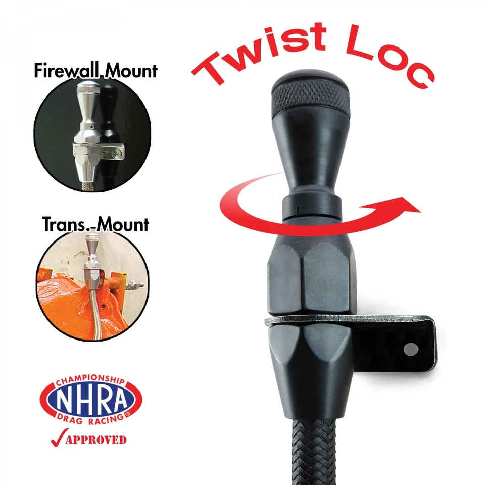 Barra de medición de transmisión de bloqueo de trenza SS Billet/Trans Mnt 4L60 BLK Billet/Trans  Foto 4 de 4