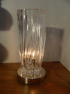glass vase lamp