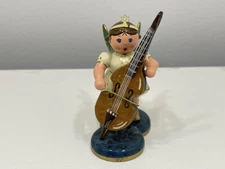 Erzgebirge collector figurine angel Hubrig 7.2 cm. Excellent Condition