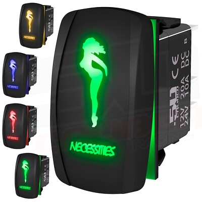 On/Off Toggle Rocker Switch ''Necessities'' Sexy Mudflap Trucker Girl RZR Maverick