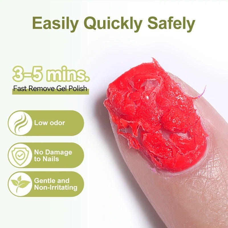 UR SUGAR 50ml Fast Nail Gel Remover Soak Off UV/LED Polish Cleaner