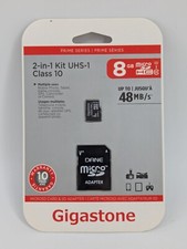 Gigastone 8GB Micro SD 4-in-1 Class 10 UHS Kit Brand New  Factory Sealed