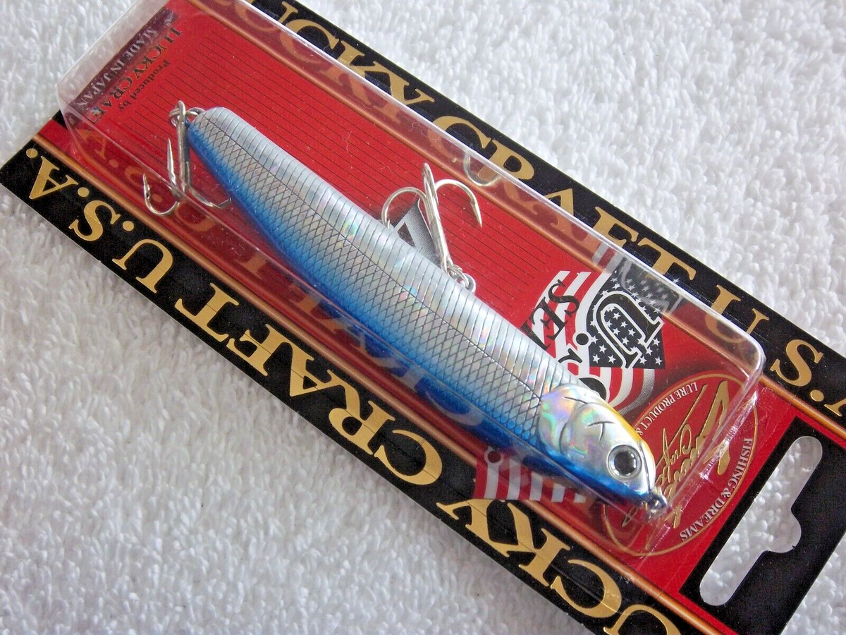 Lot De 2 Leurres De Pêche LUCKY CRAFT Wander 95 - Anciens Coloris, Neufs Sans Blister