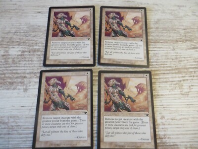 4x Topple - NM/EX - Nemesis - English - OOP MTG Control Creature Destruction