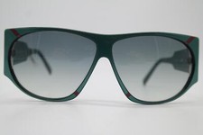 Vintage Sunglasses Silhouette 3068 /20 Green Red Gold Oval Sunglasses Glasses