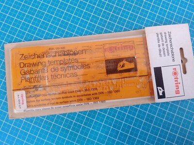 rOtring Art. 850 617 Zeichenschablone   Oberflächenzeichen OVP