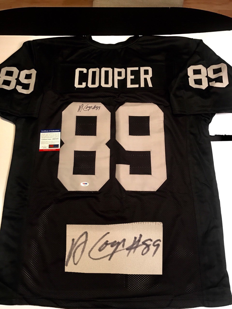 Amari Cooper Auto/Signed Cowboys Raiders Los Angeles Custom Jersey PSA DNA CERT 