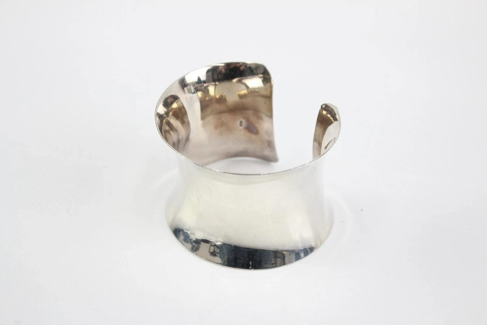 Sterling Silver Bangle Torque Statement Contempor… - image 2