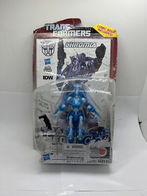 Hasbro Transformers Generations Chromia 2014 Autobot Figure IDW Comic Book