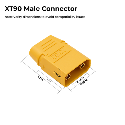 HUAZIZ 10 Pairs XT90 Bullet Connecteur Plug Male Female,XT90 Batterie Connecteur, avec rétrécissement de la Chaleur pour Batterie de