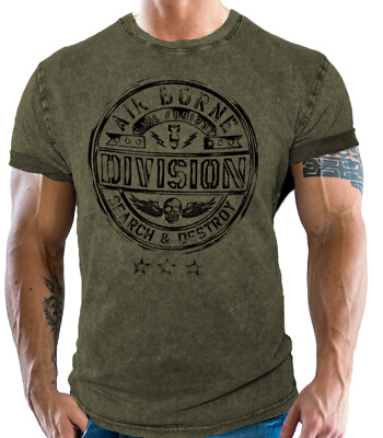 GASOLINE BANDIT T-Shirt Air Borne Devision Search & Destroy USA S - 4XL H-Ol