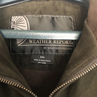 Weather Report Weatherproof Mens XXL Microfiber Jacket Coat