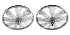 OG LOWRIDER 20" FRONT OR COASTER FAN STYLE WHEEL DAYTON 144 SPOKES 14G 3/8 AXLE