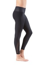 90 Degree By Reflex Liquid Look Combination Ankle Length Leggings Black Size S