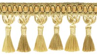 "Mittel & Leicht Gold 3,75\" Quastenfransenbesatz Goldene Strahlen [6 Yards]"
