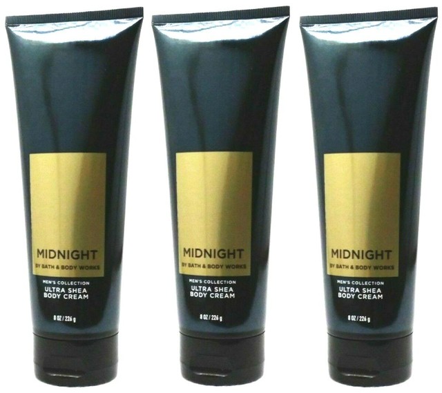 BATH AND BODY WORKS MIDNIGHT BODY CREAM FOR MEN 8.0 FL OZ (SET OF 3) eBay