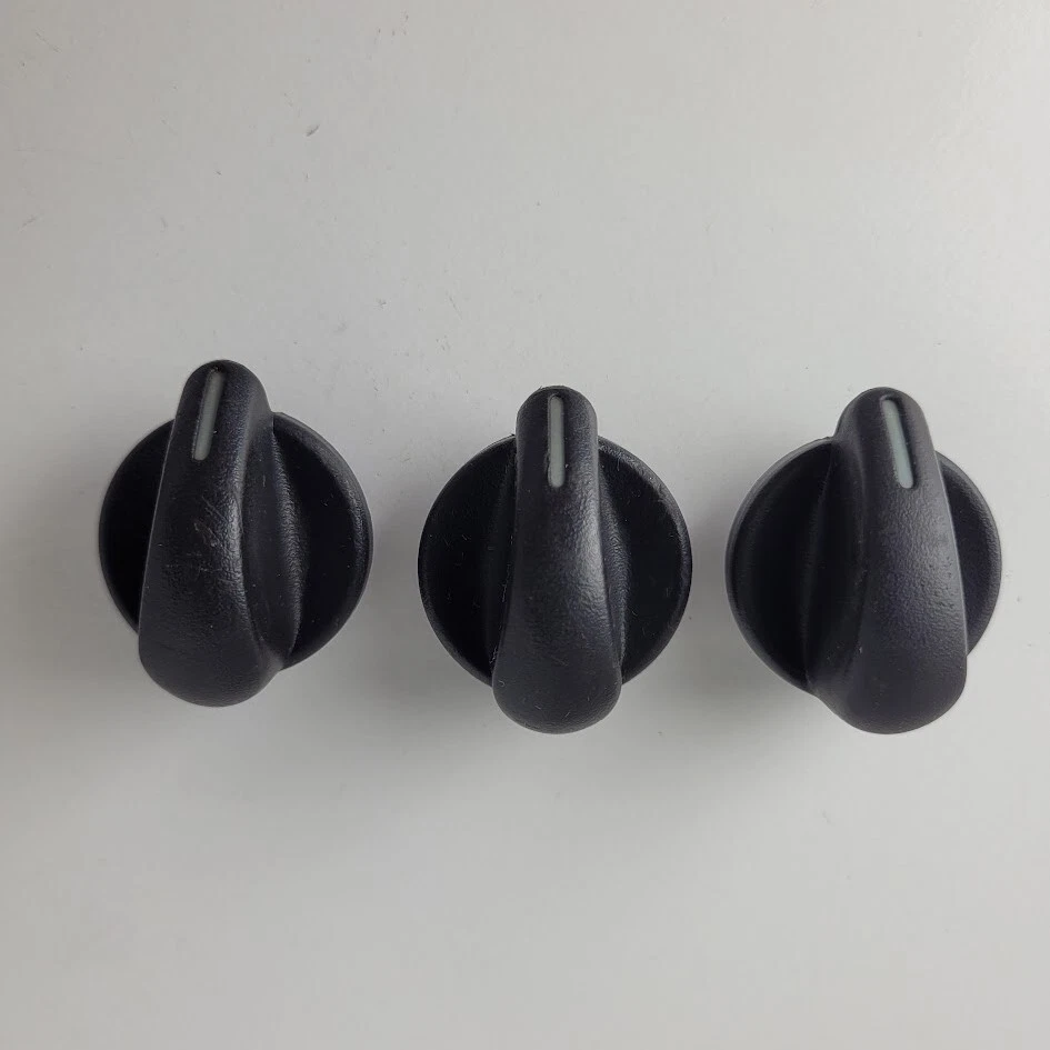 2001-2005 Chevy Cavalier botões de aquecedor CA preto conjunto de 3 fabricante de equipamento original - Imagem 3 de 3