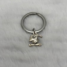 Cap  Diploma Graduation Silver Tone Key Chain