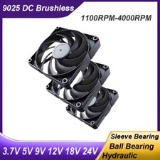9025 DC Brushless 3.7V-24V Cooling Fan Ultra-Quiet 2-Pin Micro Fan 90x90x25mm