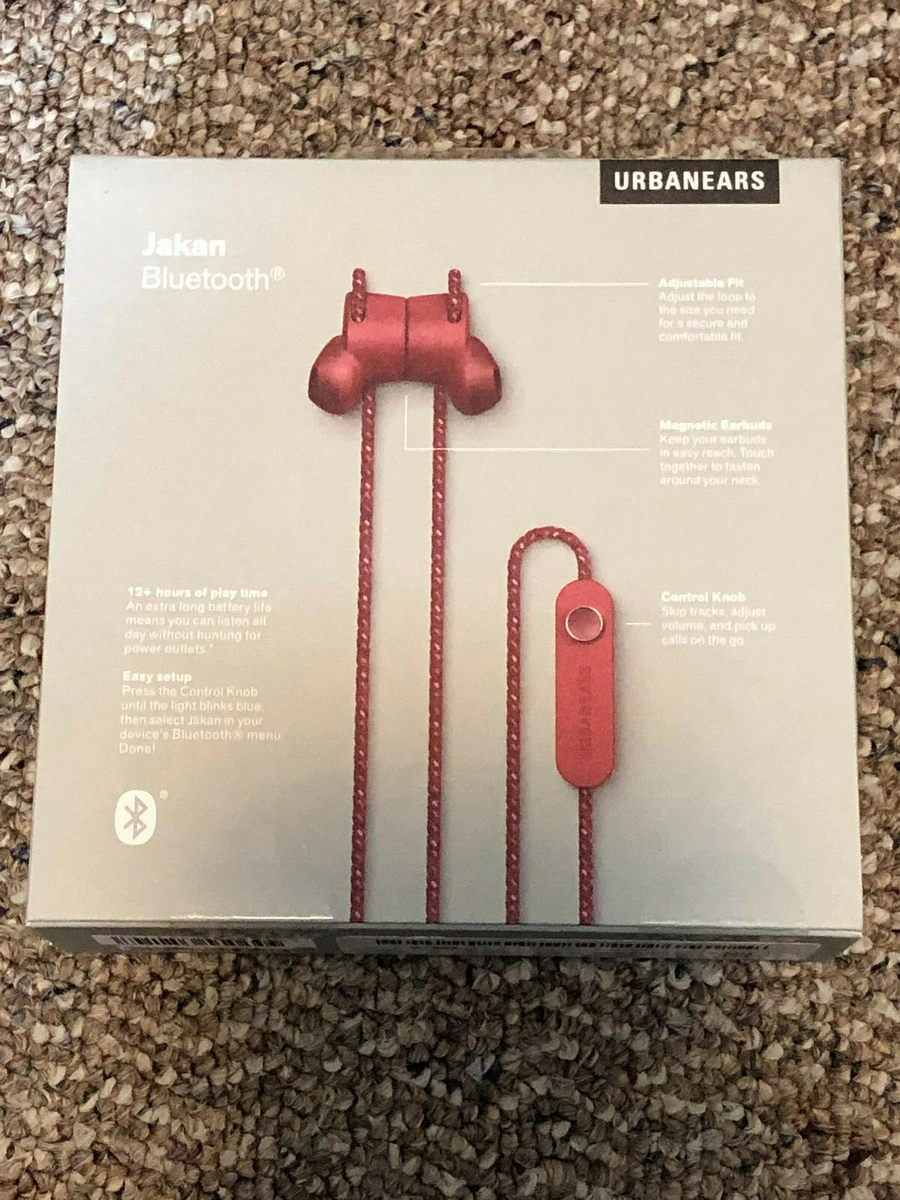 Urbanears Jakan Bluetooth Earphones Mulberry Red