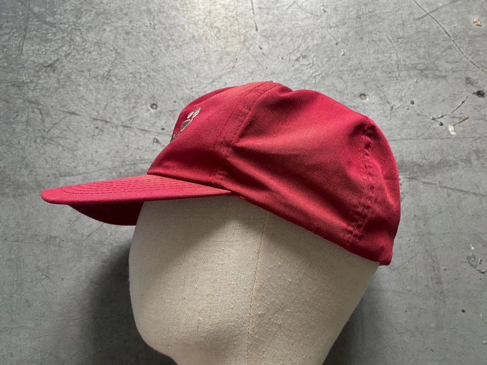 90s Vintage Jack Wolfskin Outdoor Trekking Hiking Faded Red Snapback Hat Cap OS - Image 3 of 4