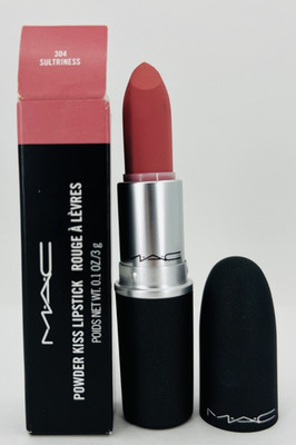 MAC Powder Kiss Lipstick - 304 SULTRINESS - 0.1oz./3g