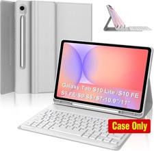 Case for Samsung Galaxy Tab S10 Lite/S9 11 Inch with S Pen Holder, Light Gray