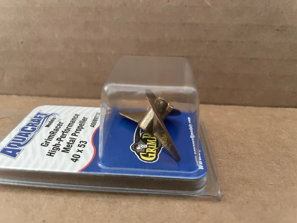AQUACRAFT MODELS GrimRacer High-Performance Metal Propeller 40 x 53 w/ Box #3 - Image 4 of 4