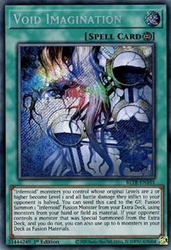 YuGiOh Void Imagination (V.1) BLTR-EN101 Secret Rare Englisch Good 1st
