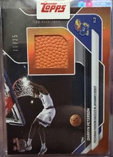 Darryn Peterson 2025-26 Bowman U Now #2A Orange Foil /25 Game Used Ball Relic