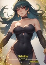 Sabrina - Beautiful Sexy Waifu Card -Custom DIY Fan Art Card PW2-021