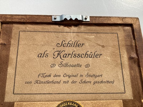 Antique German Silhouette Of Friedrich Schiller Karlsshuler Academy - Picture 7 of 9