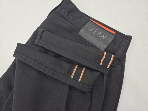 The Jean Shop Selvedge Denim Mens 32x32 Mick Slim Fit Jet Black