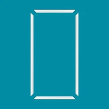 Outwater 24" X 48" White Pre-Mitered Wall Box Panel Frame Kit with Adhesive,