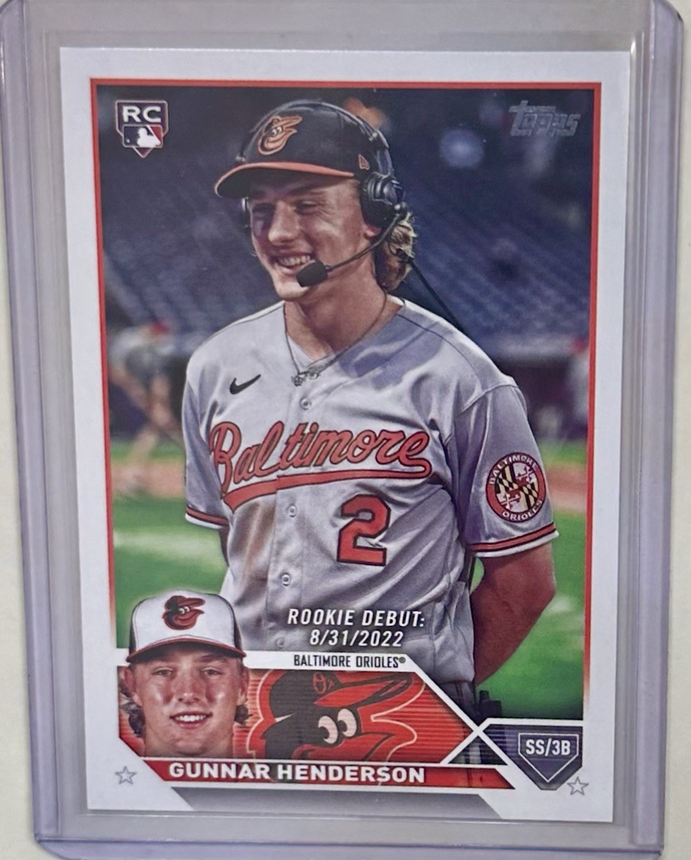 2023 Topps Update Rookie Debut #US18 Gunnar Henderson RC -